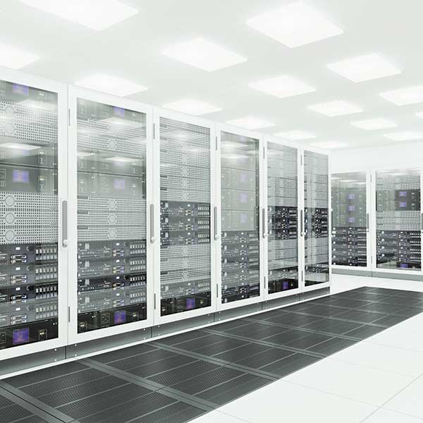 Salle de serveurs d'un datacenter